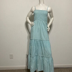 Sim & Sam Gingham Prairie Dress